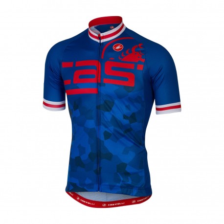 MAILLOT CASTELLI VELOCISSIMO ATTACCO AZUL