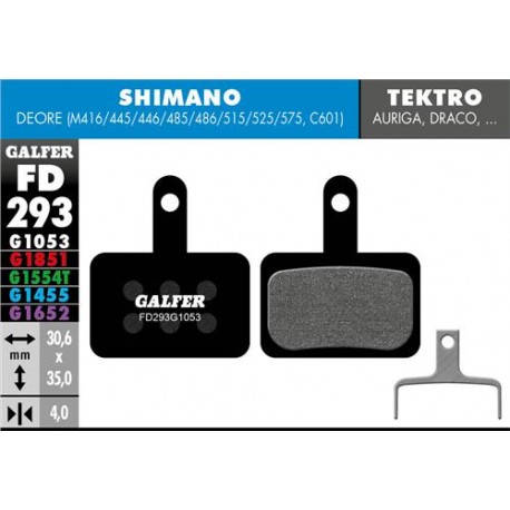 PASTILLAS DE FRENO DE DISCO GALFER SHIMANO DEORE