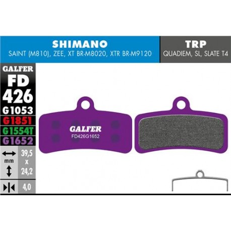 PASTILLAS DE FRENO DE DISCO E-BIKE GALFER SHIMANO SAINT - ZEE