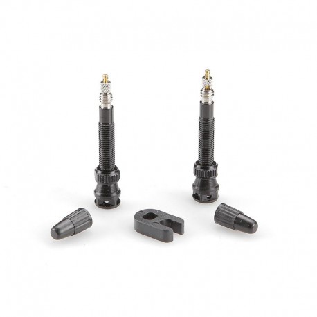 KIT VALVULAS TUBELESS 40 MM. NEGRO