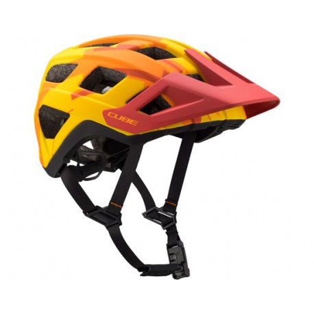 CASCO CUBE BADGER NARANJA