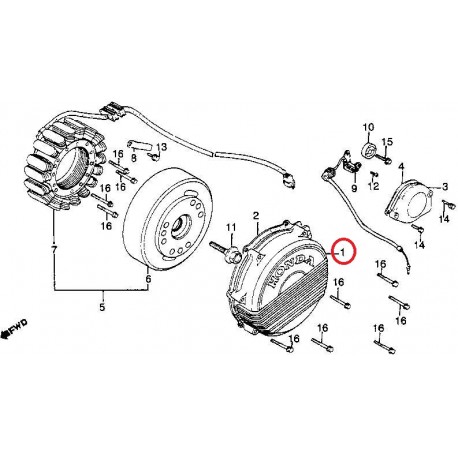 TAPA GENERADOR HONDA VF750F