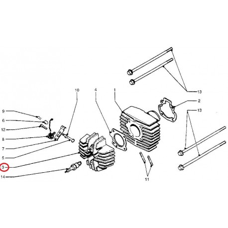 CULATA DE CILINDRO PARA HONDA PA50