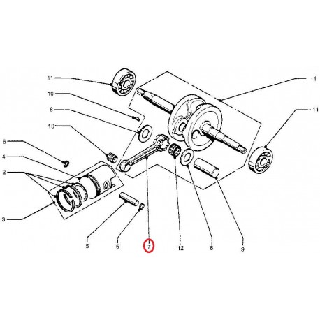 BIELA DE CIGÜEÑAL PARA HONDA PX50