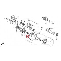 MEDIO CIGÜEÑAL LADO DERECHO PARA HONDA NSR/CRM 75