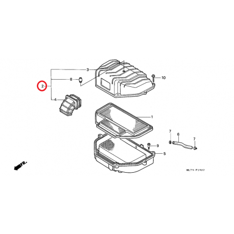 TAPA FILTRO DE AIRE HONDA VFR 750 F