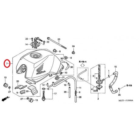 DEPOSITO DE GASOLINA HONDA CBF 500