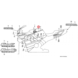 ADHESIVO FRANJA DEPOSITO DE GASOLINA HONDA CBR 600F DE 1991