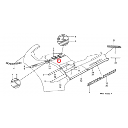 FRANJA DEPOSITO DE GASOLINA HONDA CBR1000