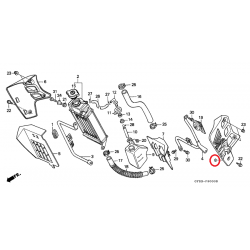 TAPA RADIADOR IZQUIERDA HONDA CRM 75