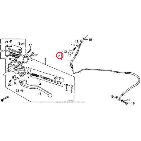 LATIGUILLO EMBRAGUE HONDA VF 750 F