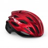 CASCO MET ESTRO MIPS ROJO/NEGRO METALICO BRILLO 56-58