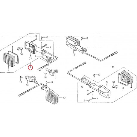 INTERMITENTE DELANTERO DERECHO HONDA CB 750