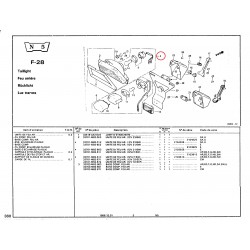 PILOTO TRASERO COMPLETO HONDA  VF750F