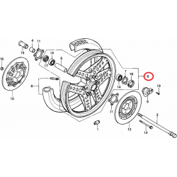 RUEDA DELANTERA HONDA CB900F